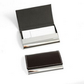 Business Card Case - Brown Leather